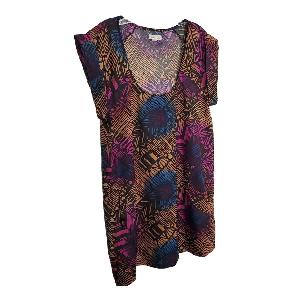 Silence + Noise Size M Dress Tunic Pullover Tribal Boho Pockets Urban Outfitters